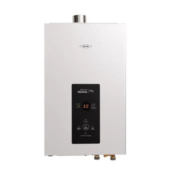 Calentador de Paso Haceb 15 Litros Tiro Forzado Gas Natural Modulante Blanco_1